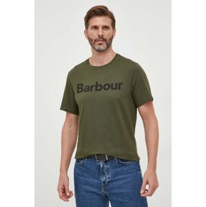 Barbour pamut póló zöld, nyomott mintás
