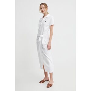 Polo Ralph Lauren ruha fehér, maxi, harang alakú, 211935605
