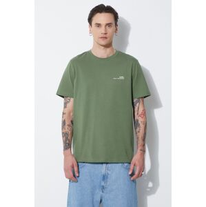 A.P.C. pamut póló item zöld, férfi, nyomott mintás, COFBT-H26904