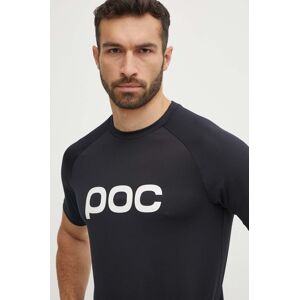 POC kerékpáros póló Reform Enduro fekete, nyomott mintás