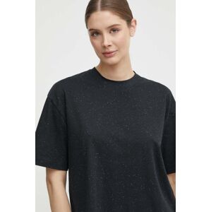 Hummel t-shirt Ultra Boxy női, fekete