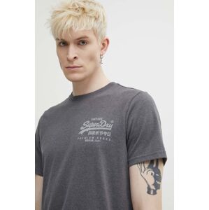 Superdry t-shirt szürke, férfi, nyomott mintás, M1011979A-HHH
