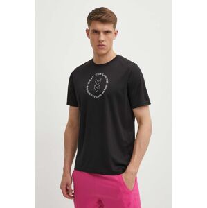 Hummel edzős póló Boost fekete, nyomott mintás, 223838