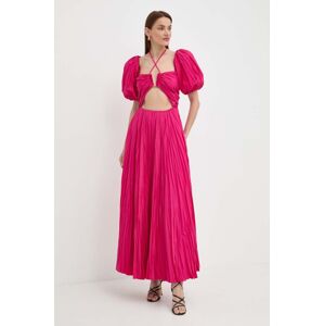 Luisa Spagnoli ruha RUNWAY COLLECTION rózsaszín, maxi, harang alakú, 541115