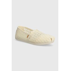 Toms espadrilles Alpargata bézs, 10020662