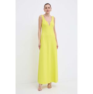 Luisa Spagnoli ruha RUNWAY COLLECTION sárga, maxi, harang alakú, 541117
