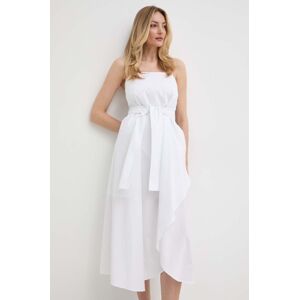 Armani Exchange pamut ruha fehér, mini, harang alakú, 3DYA28 YN4RZ