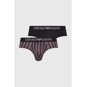 Emporio Armani Underwear alsónadrág 2 db fekete, férfi, 111733 4R504