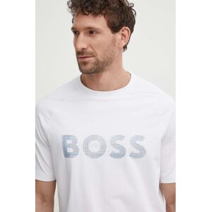 Boss Green t-shirt fehér, férfi, nyomott mintás, 50512999