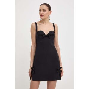 Elisabetta Franchi ruha fekete, mini, testhezálló, AB65042E2