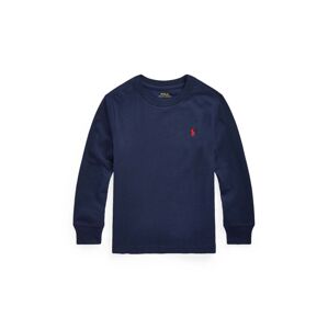 Polo Ralph Lauren gyerek pamut pulóver sötétkék, könnyű, 322843804002