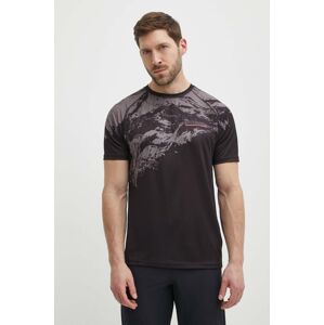 Rossignol sportos póló fekete, nyomott mintás, RLLMY02