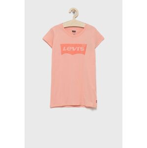 Levi's gyerek pamut póló rózsaszín