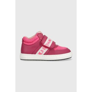 Garvalin gyerek bőr sportcipő rózsaszín
