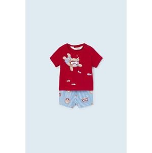 Mayoral Newborn gyerek fürdőruha szett piros