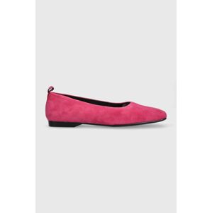 Vagabond Shoemakers velúr balerina DELIA rózsaszín, 5307.240.46