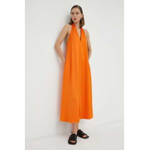 Samsoe Samsoe ruha narancssárga, mini, harang alakú