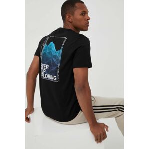The North Face t-shirt fekete, férfi, nyomott mintás