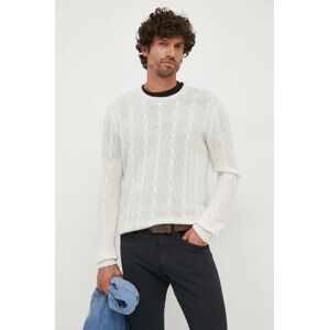 Polo Ralph Lauren kasmír pulóver férfi, bézs