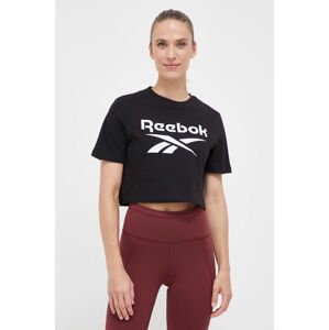 Reebok t-shirt Reebok Identity női, fekete