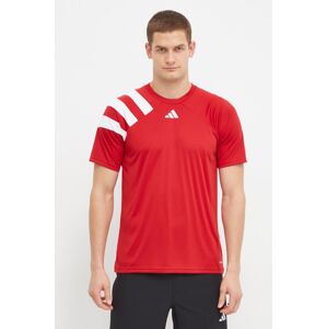 adidas Performance edzős póló Fortore 23 piros, nyomott mintás, HY0571
