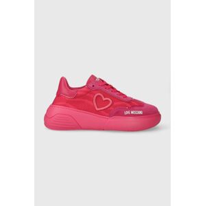 Love Moschino sportcipő rózsaszín, JA15415G1IIY960B, JA15284G1IJC510A