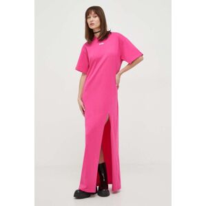 MSGM pamut ruha rózsaszín, maxi, oversize