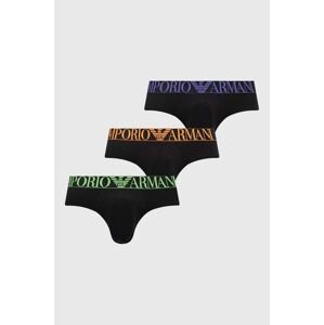 Emporio Armani Underwear alsónadrág 3 db fekete, férfi