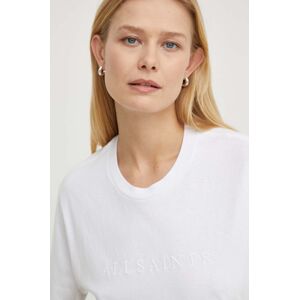 AllSaints pamut póló PIPPA női, fehér