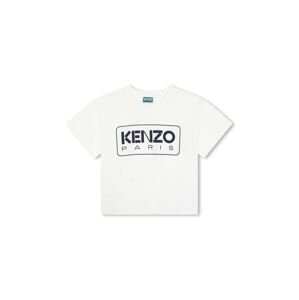 Kenzo Kids gyerek pamut póló fehér, nyomott mintás