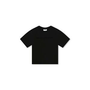 Marc Jacobs gyerek pamut póló fekete, nyomott mintás