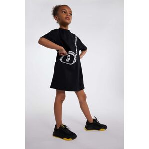 Marc Jacobs gyerek pamutruha fekete, mini, egyenes