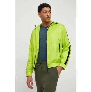 EA7 Emporio Armani rövid kabát férfi, zöld, átmeneti, oversize