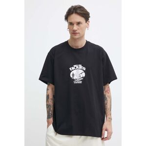 Dickies pamut póló TIMBERVILLE TEE SS fekete, férfi, nyomott mintás, DK0A4YR3