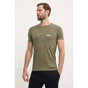 Aeronautica Militare t-shirt zöld, férfi, nyomott mintás, AM1UTI003