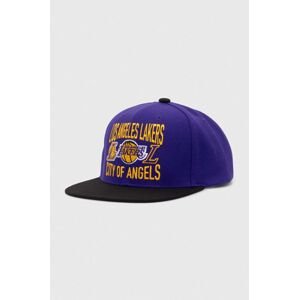 Mitchell&Ness baseball sapka NBA LOS ANGELES LAKERS lila, nyomott mintás