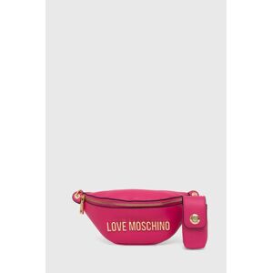 Love Moschino bőr övtáska rózsaszín, JC4329PP0GK1060A