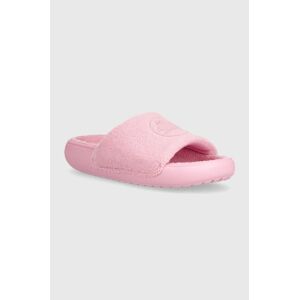 Crocs papucs Classic Towel Slide rózsaszín, női, 209962