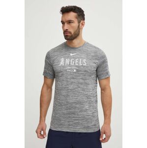 Nike t-shirt Los Angeles Angels szürke, férfi, nyomott mintás