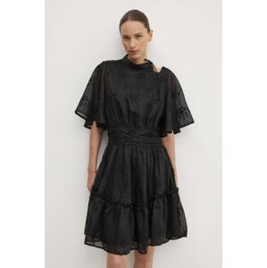 Bruuns Bazaar ruha GillywineBBMejra dress fekete, mini, harang alakú, BBW3971