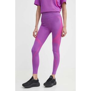 adidas by Stella McCartney edzős legging Truepace lila, nyomott mintás, IT5786