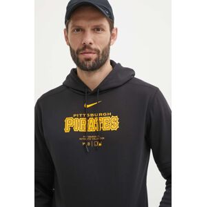 Nike felső Pittsburgh Pirates fekete, férfi, nyomott mintás, kapucnis