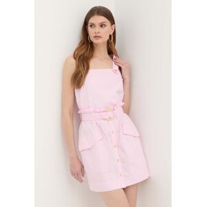 Pinko pamut ruha rózsaszín, mini, harang alakú, 103212 A1N3