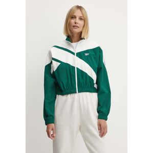Reebok Classic rövid kabát Archive Essentials női, zöld, átmeneti, oversize, 100076212