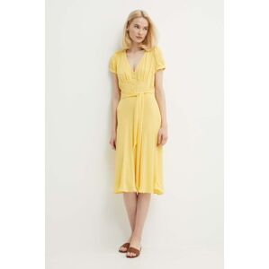 Lauren Ralph Lauren ruha sárga, mini, harang alakú, 200933403