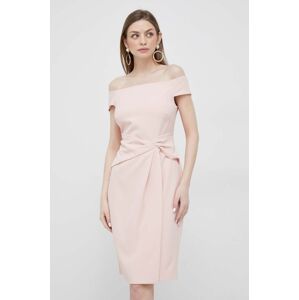 Lauren Ralph Lauren ruha rózsaszín, mini, testhezálló