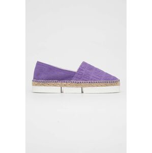 Love Moschino espadrilles Scarpad Espam 35 lila, platformos, JA10313G1G