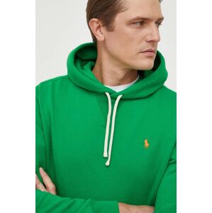 Polo Ralph Lauren felső zöld, férfi, sima, kapucnis