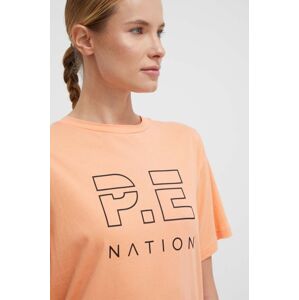 P.E Nation pamut póló női, narancssárga