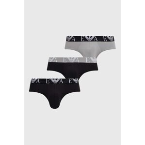Emporio Armani Underwear alsónadrág 3 db szürke, férfi